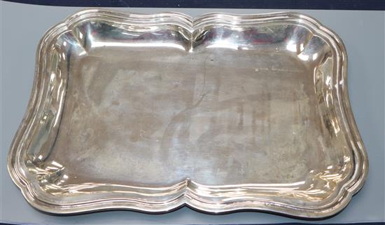 A 925 sterling shaped rectangular dish, 40 oz.